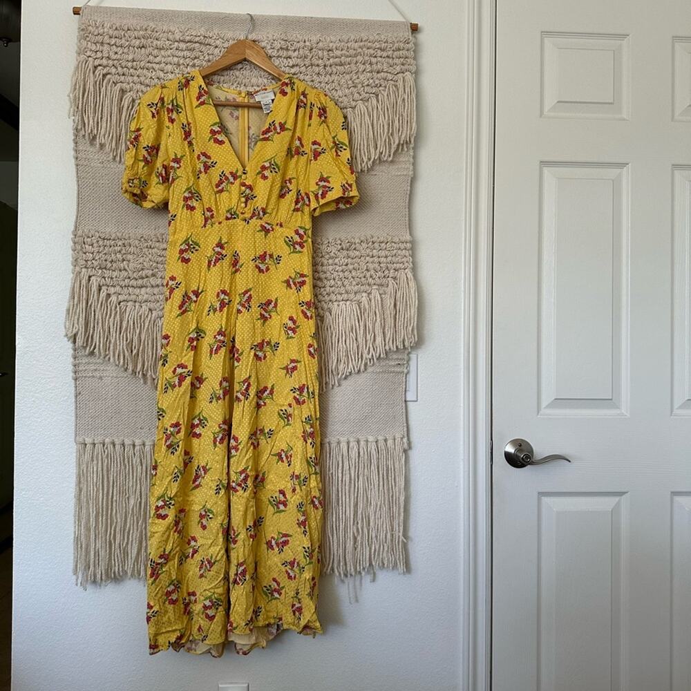 Jill Jill Stuart Puff Sleeve Floral Dress